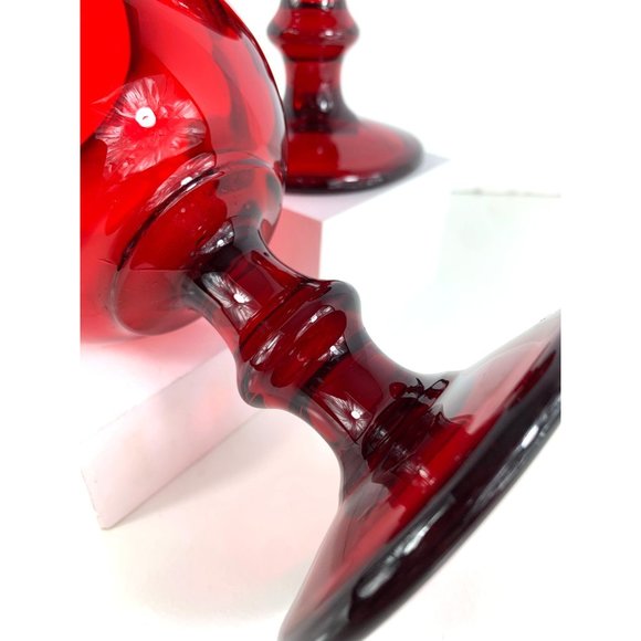 Imperial Ruby Red Hoffman House Margarita Glasses. - Picture 5 of 7